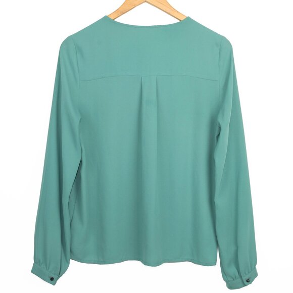 Love 21 Colorblock Ombre Blouse Teal & Blue  – Size Small - Picture 10 of 10